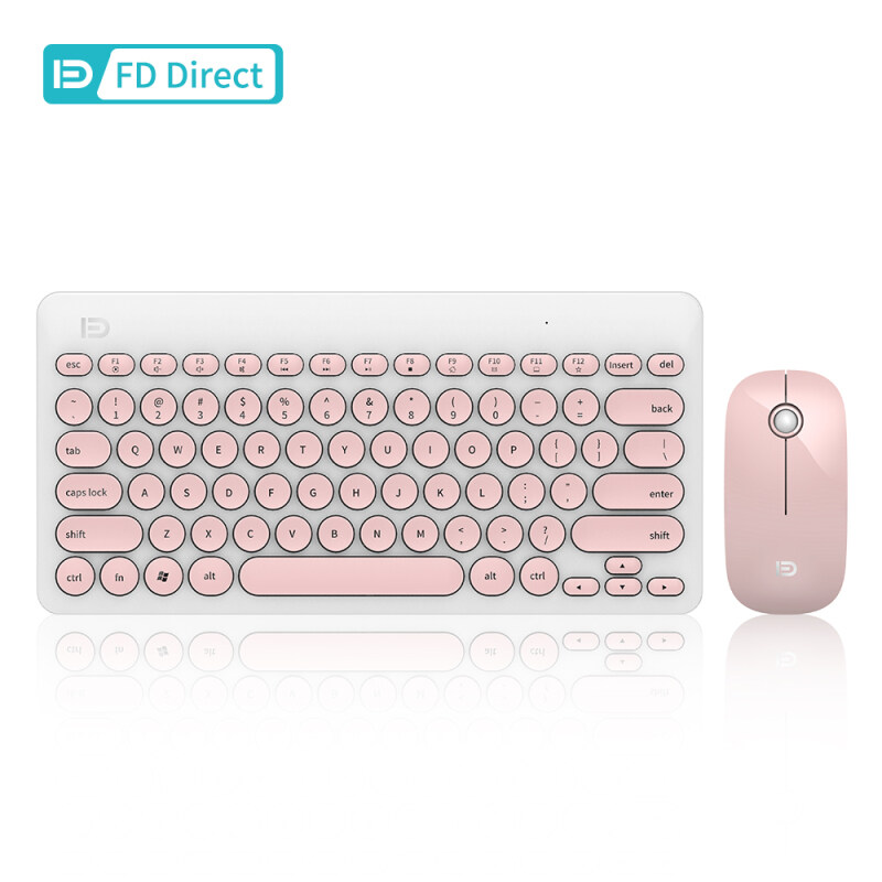【Thin & Light】FD IK6620 Wireless Keyboard Mouse Combos Curved Keys 0.94in Thin Long Standby Time 2.4GHz Connection For Computer Laptop Desktop PC Notebook All-In-One Multiple System Compatibility Malaysia