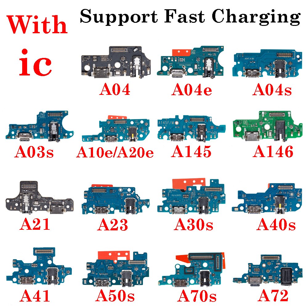 USB Charging Charger Dock Connector Port Flex For Suitable For Samsung A03S A04 E S A10E A20E A145 A146 A21 A23 A30S A40S A41 A50S A70S A72