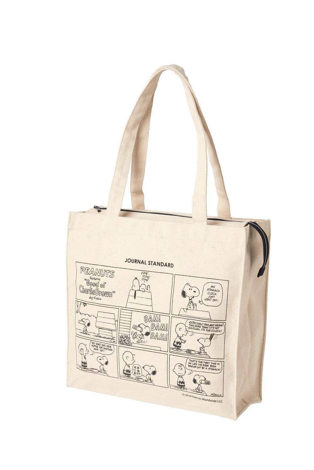 👝 Japanese Magazine Appendix Snoopy Snoopy Comic Canvas Shopping Bag