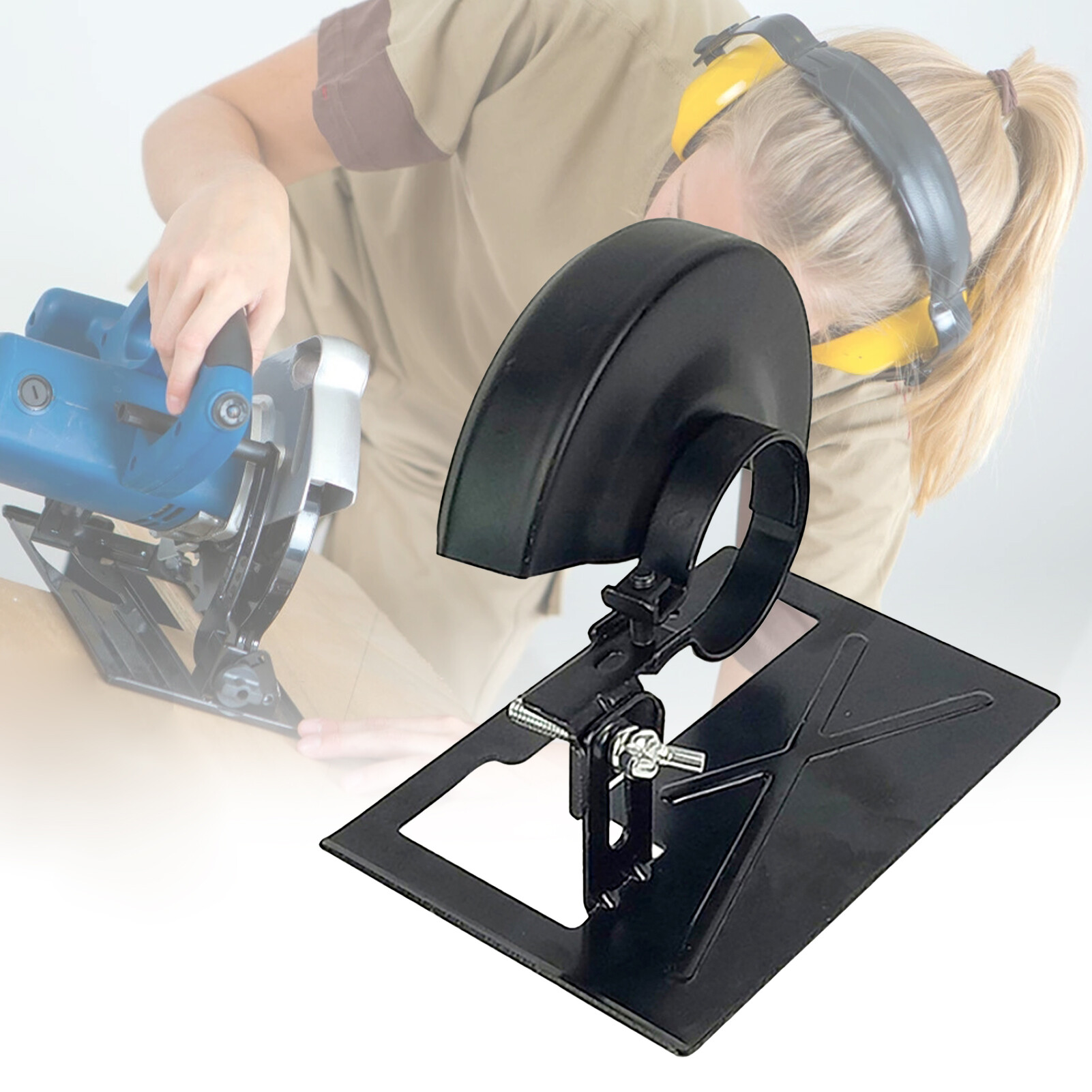 lentils Protective Angle Grinder Holder with Protective Case Easy to Install Accessories Useful Angle Grinder Support for DIY