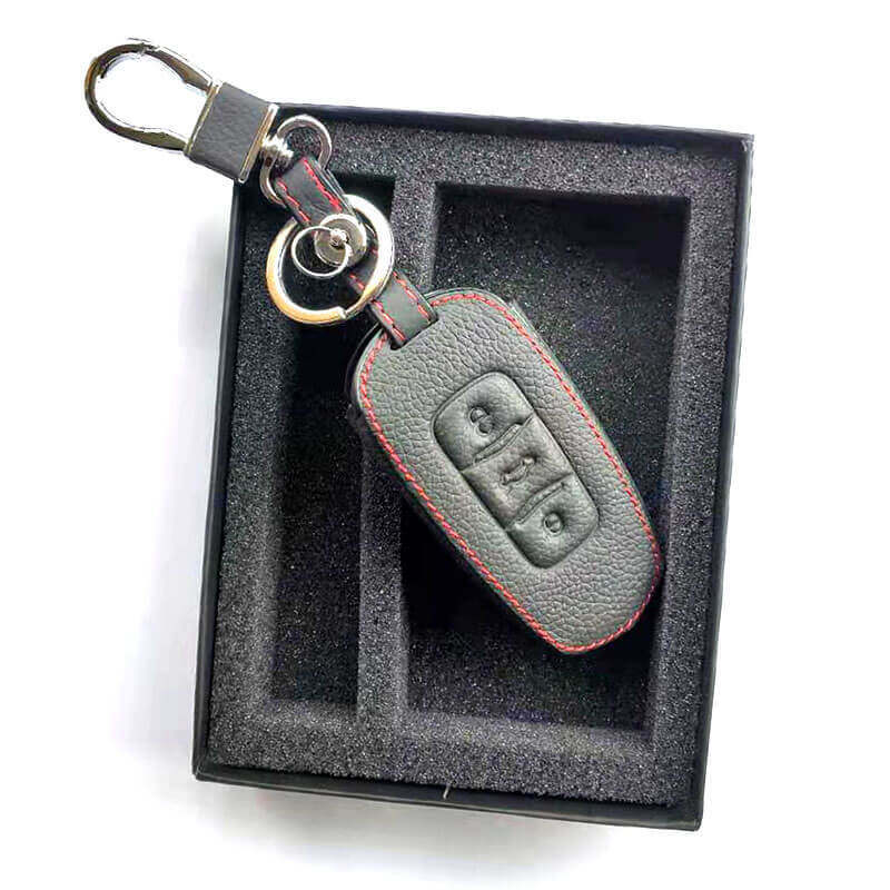 For Ford Ranger 2 Button Leather Key Case Cover (CF91）