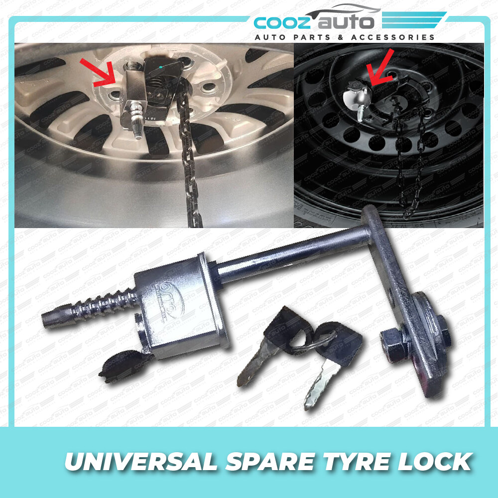 Universal 4x4 Spare Tyre Lock Tire Wheel Lock AntiTheft Devices Navara