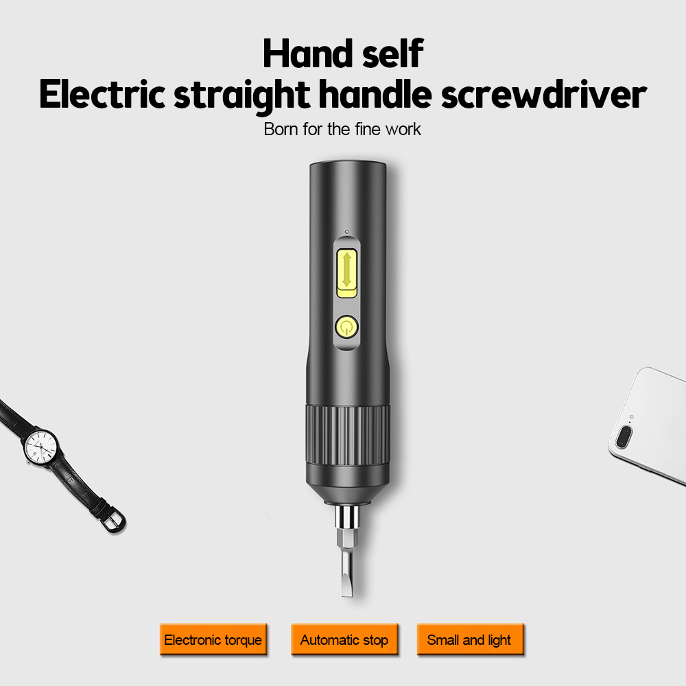Diyiot 4V Cordless Electric Screwdriver Kit USB Rechargeable Lithium ion Batt Screwdriver Bits Power Screwdriver