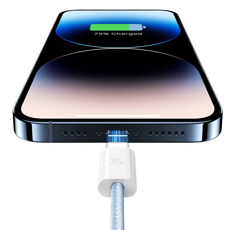 USAMS PD30W Lightning Cable Type C to Lightning Fast Charging Cable Data Transmission Cable For iPhone 14 13 12 11 Pro Max / Laptop / Tablet
