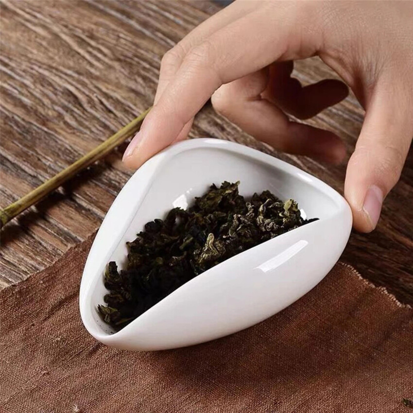 White Porcelain Tea Presentation Vessel Kung Fu Tea Accessories Pure White Ceramic Tea Kung Fu Tea Set, White Jade Porcelain Tea Spoon, Tea Is Rewarded, Tea Tray, Tea Ceremony