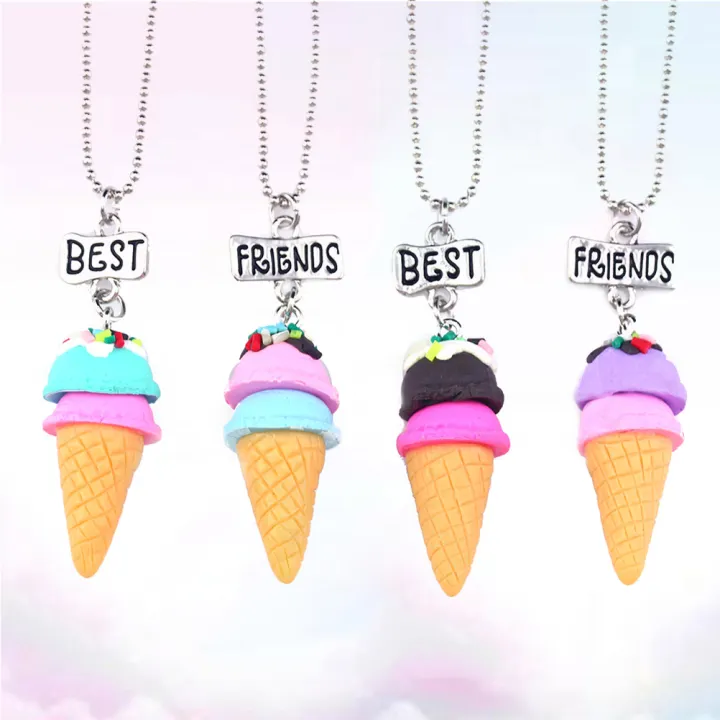 4pcs Children S Friendship Necklace Set Soft Clay Diy Ice Cream Shaped Pendant Best Friend Alloy With Engraving Words Red Suit Green Lazada - Diy Best Friendship Pendants 4pcs Children S Friendship Necklace Set Soft Clay Diy Ice Cream Shaped Pendant Best Friend Alloy With Engraving Words Red Suit Green Lazada - Diy Best Friendship Pendants
