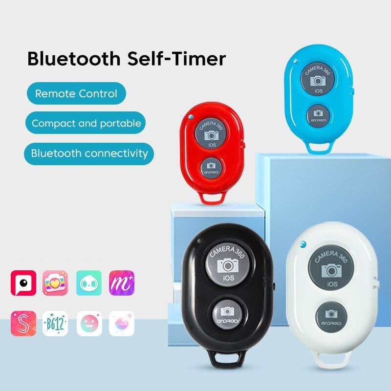 ：》 Olaf Wireless Bluetooth4.0 Remote Control Button Controller Self-Timer Camera Stick Shutter Phone Holder Selfie Remote Control