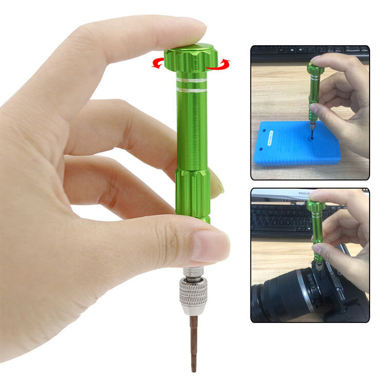 【Ready Stock】Precision Screwdriver Set T5 T6 Phillips Torx Screwdriver 5 In 1 Mini Screwdriver Set Repair Tool