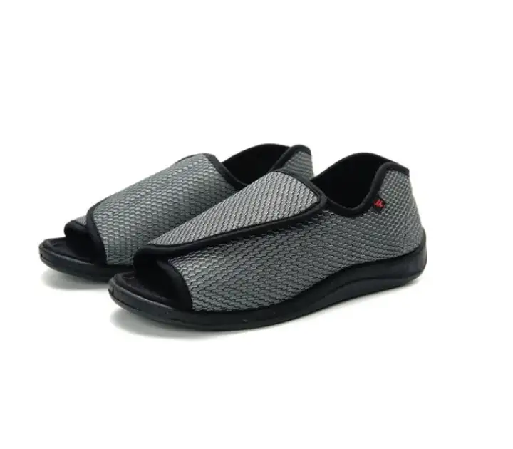 mens slippers with velcro closure