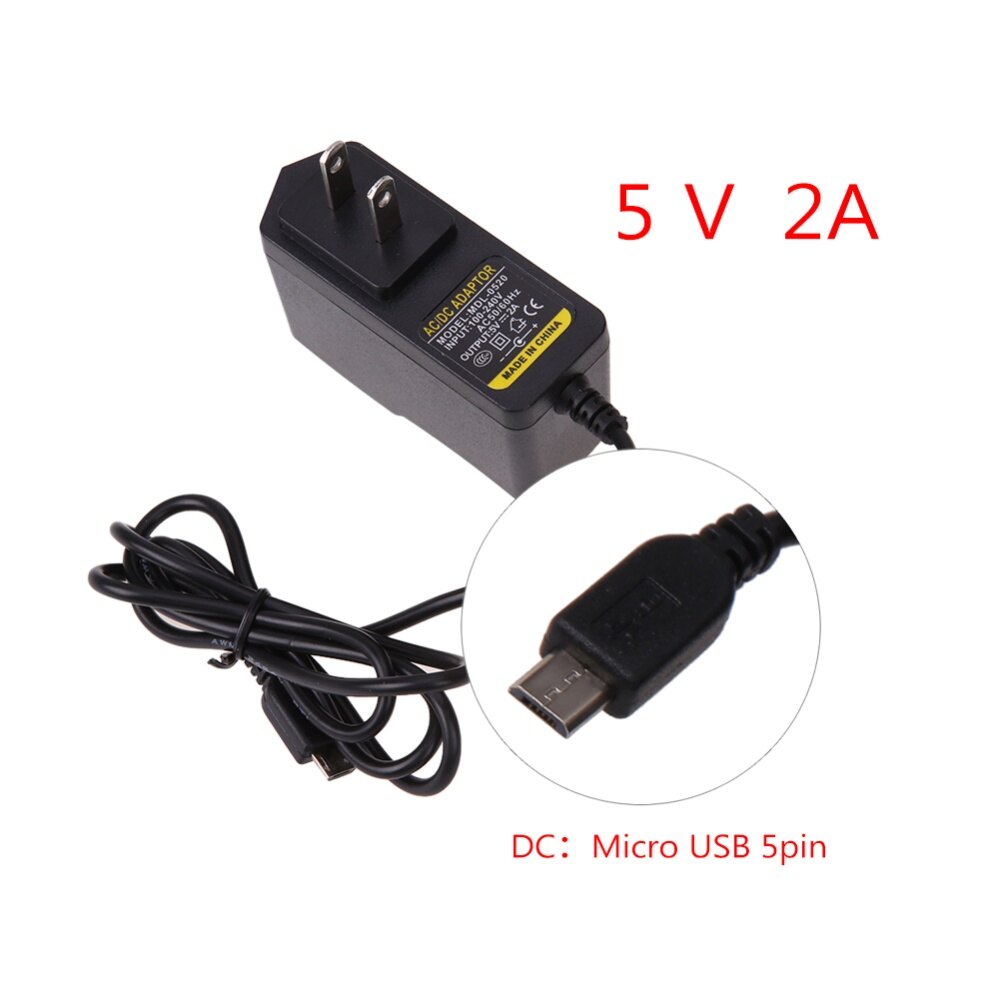 Bộ Chuyển Đổi Nguồn Micro USB Từ Mỹ Sang DC 5V 2A Dành Cho Máy Tính Bảng Windows Android