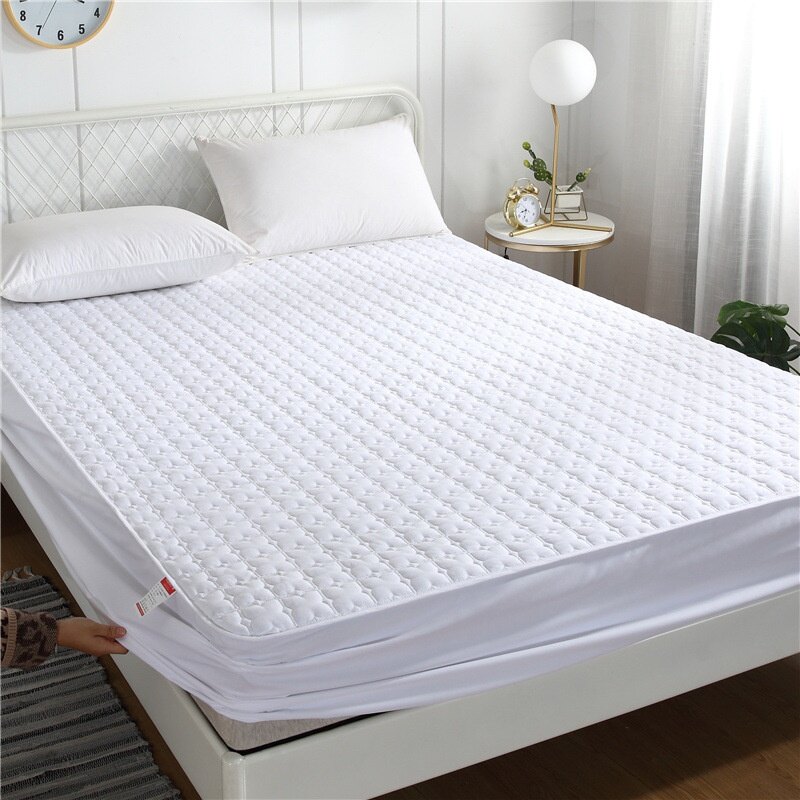 【Mattress Protector cover】 Cotton bed sheet , Thicken mattress cover , Mattress protector case ,  Antibacterial sheets  , washable ，For bed Size: Twin / Queen / King