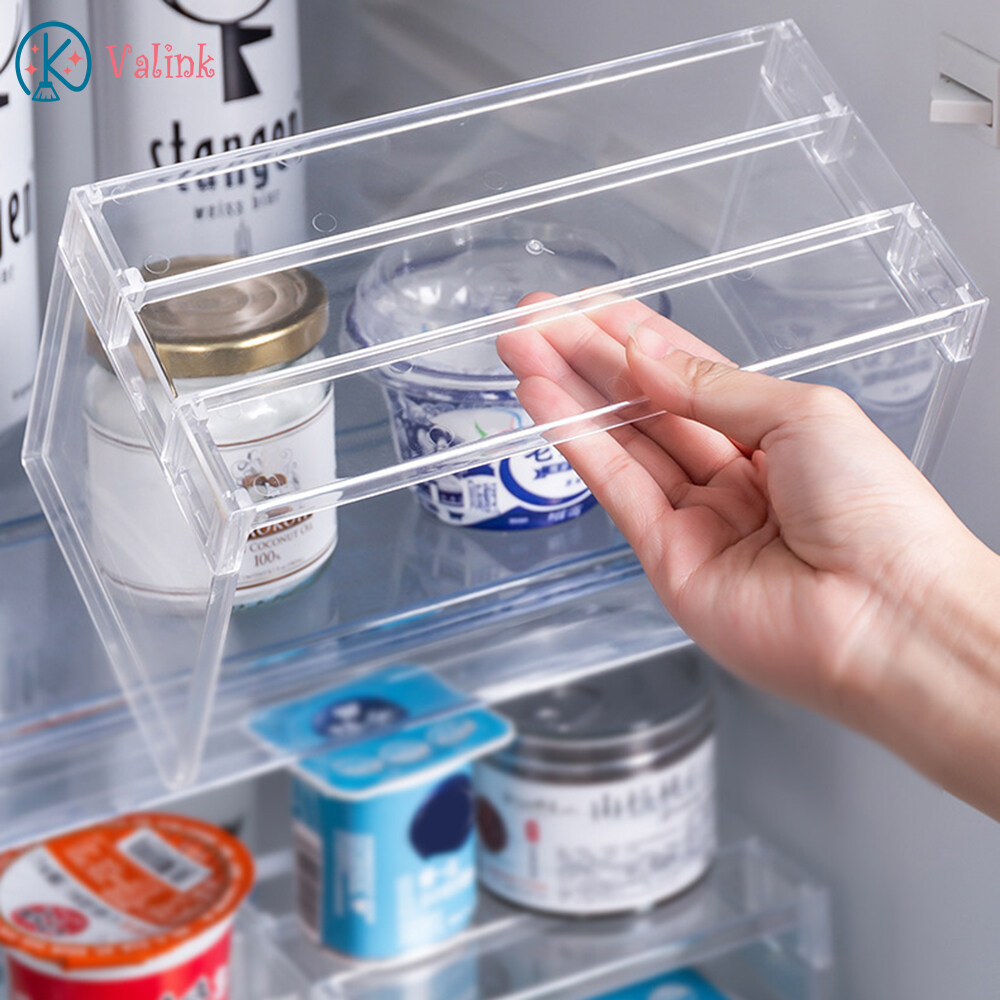 Valink Transparent Assemble Fridge Shelf Divider Space Saving Rack