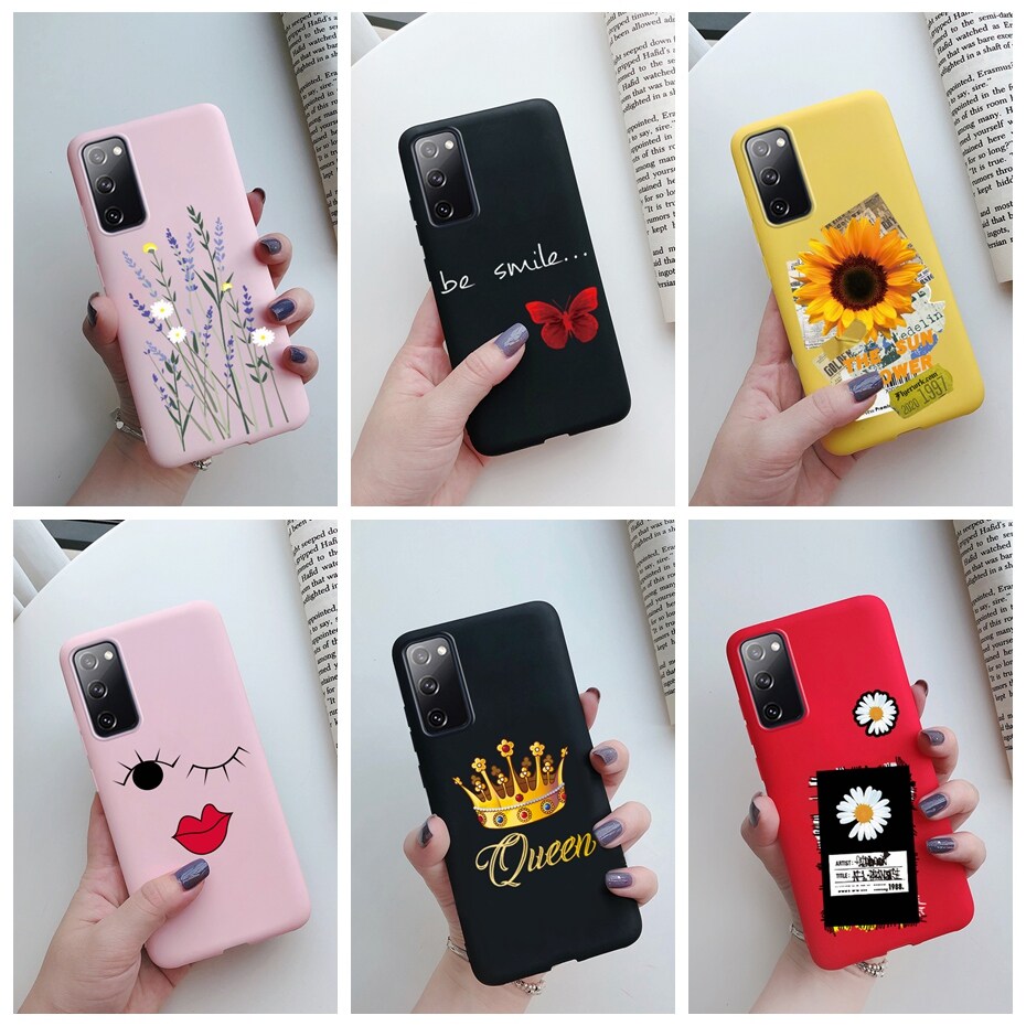 For Samsung Galaxy S20 FE / S20 Fan Edition 5G Casing Cute Matte Soft TPU Silicone Phone Case Back Cover