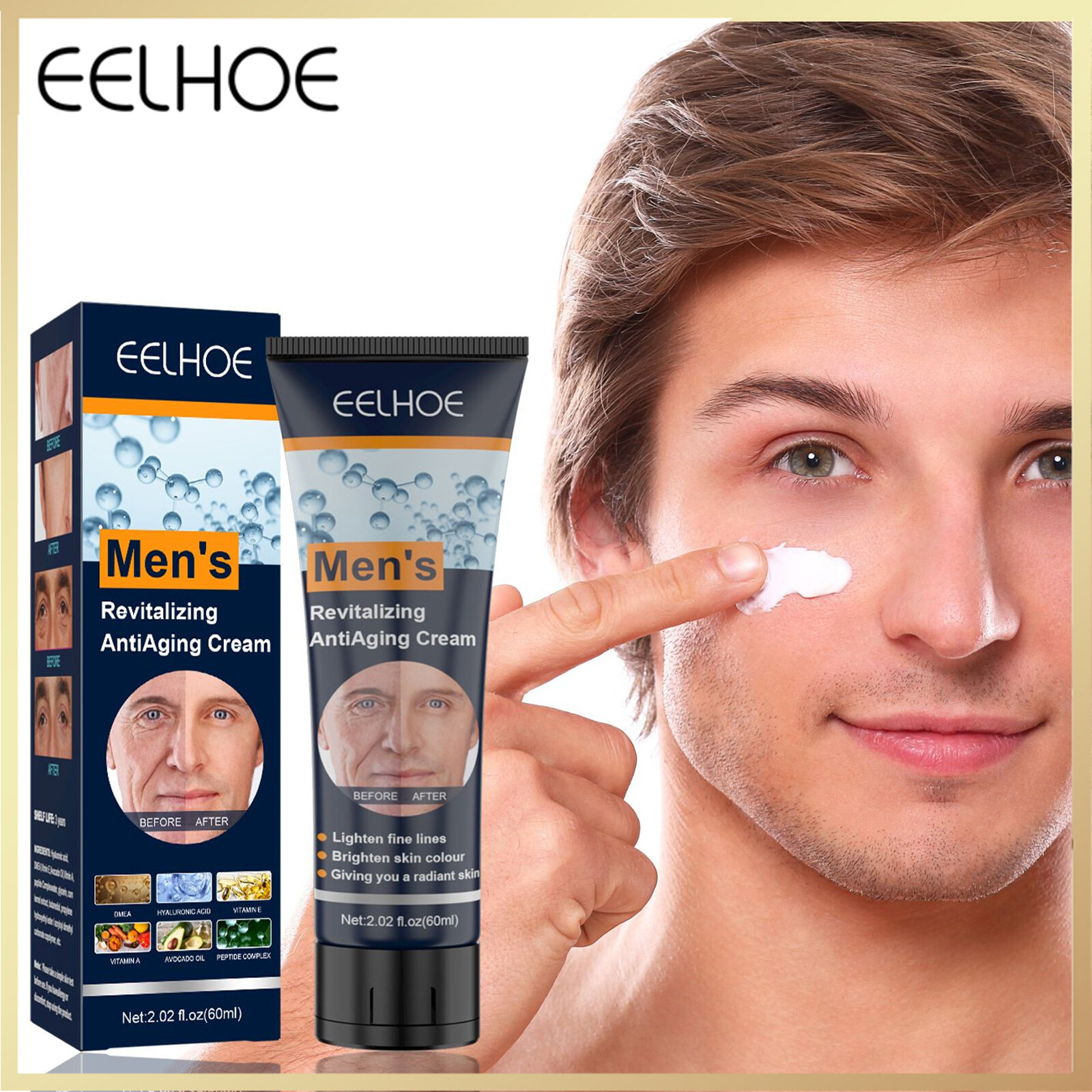 Eelhoe Revitalizing Anti Aging Cream Men's Face Cream Moisturizer