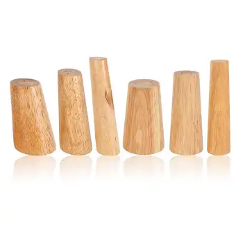 Sofa 4x Solid Wood Wooden Cone Furniture Legs For Table Chair Furniture Legs For Sofa Table Chair