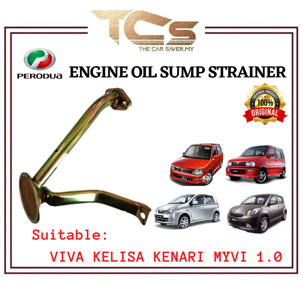ORIGINAL PERODUA VIVA KELISA KENARI MYVI 1.0 ENGINE OIL SUMP STRAINER