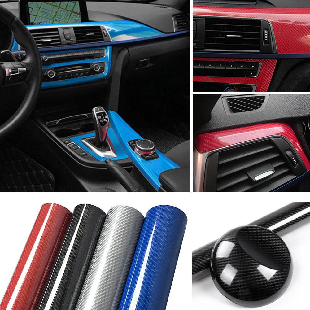 152cm 5D Carbon Fiber High Glossy Film Car Motorcycle Accessories Interior Decoration