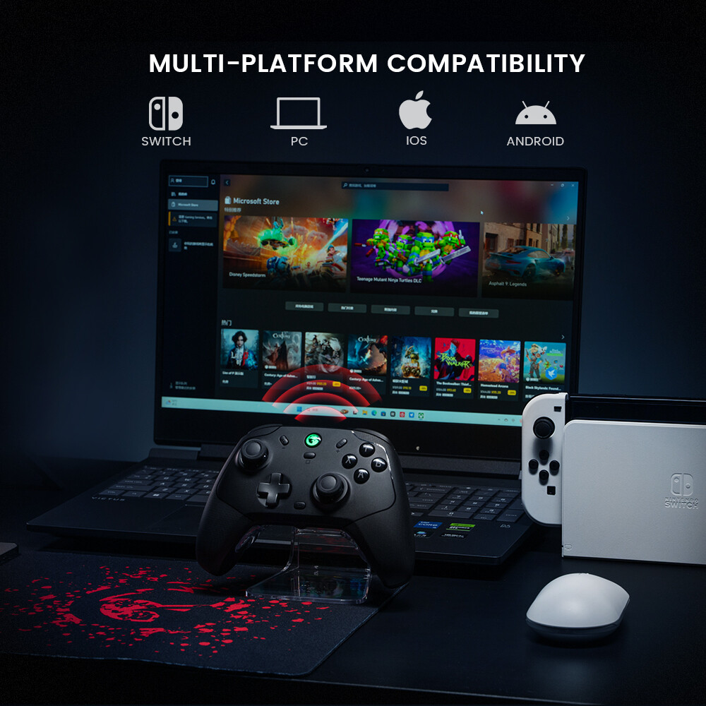 ZDSSY GameSir T4 Cyclone Pro Điều khiển không dây điều khiển Gamepad Bluetooth với hiệu ứng Hall cho bộ chuyển đổi Nintendo iPhone điện thoại Android PC