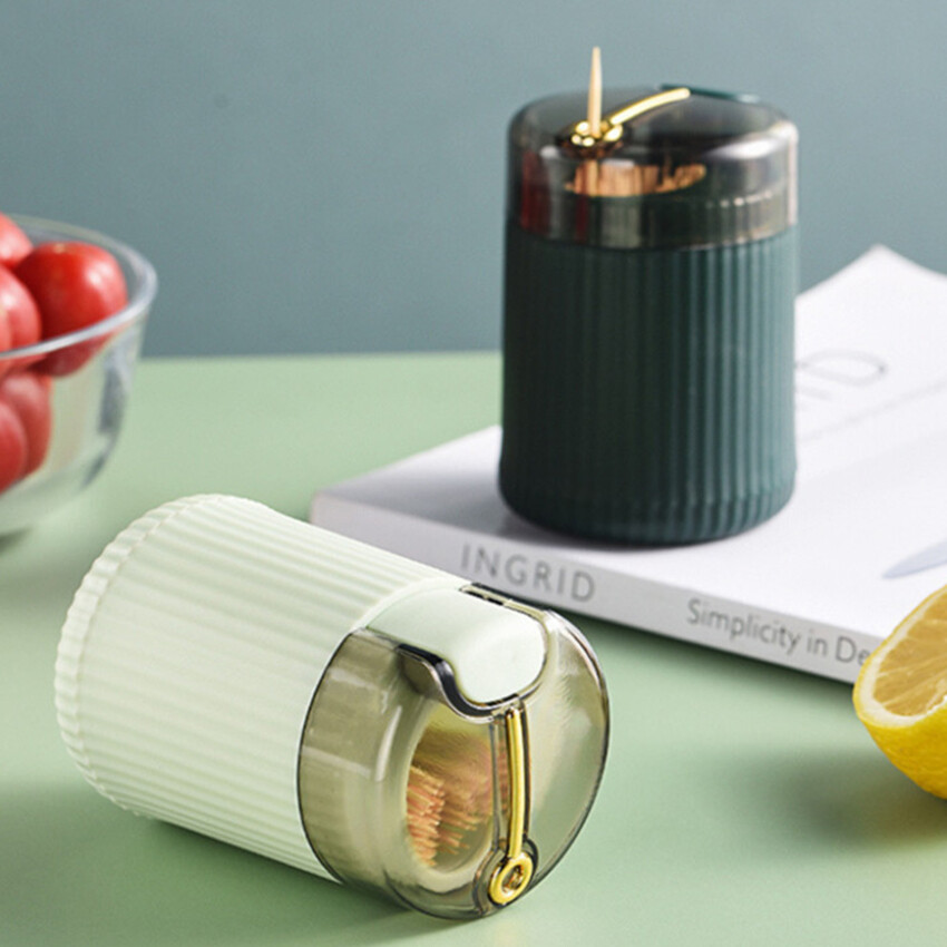 Hộp Tăm Bật Lên Đơn Giản Hiện Đại Hộp Tăm Bật Lên Tự Động Loại Nhấn Sáng Tạo Hộp Tăm Tiện Lợi Cho Gia Đình