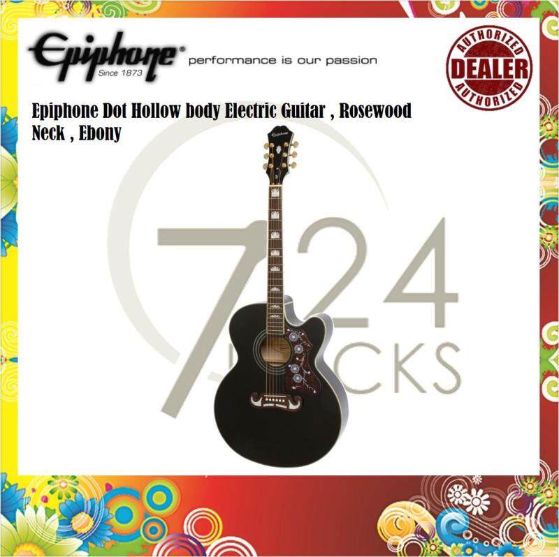 Epiphone EJ-200SCE Jumbo Body Electric Acoustic Guitar , Rosewood Neck, Black ( EJ200SCE , EJ 200 SCE ) Malaysia