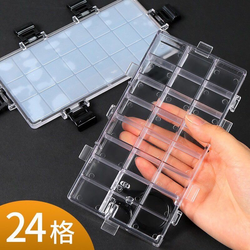 hộp mica 24 ô đựng bột