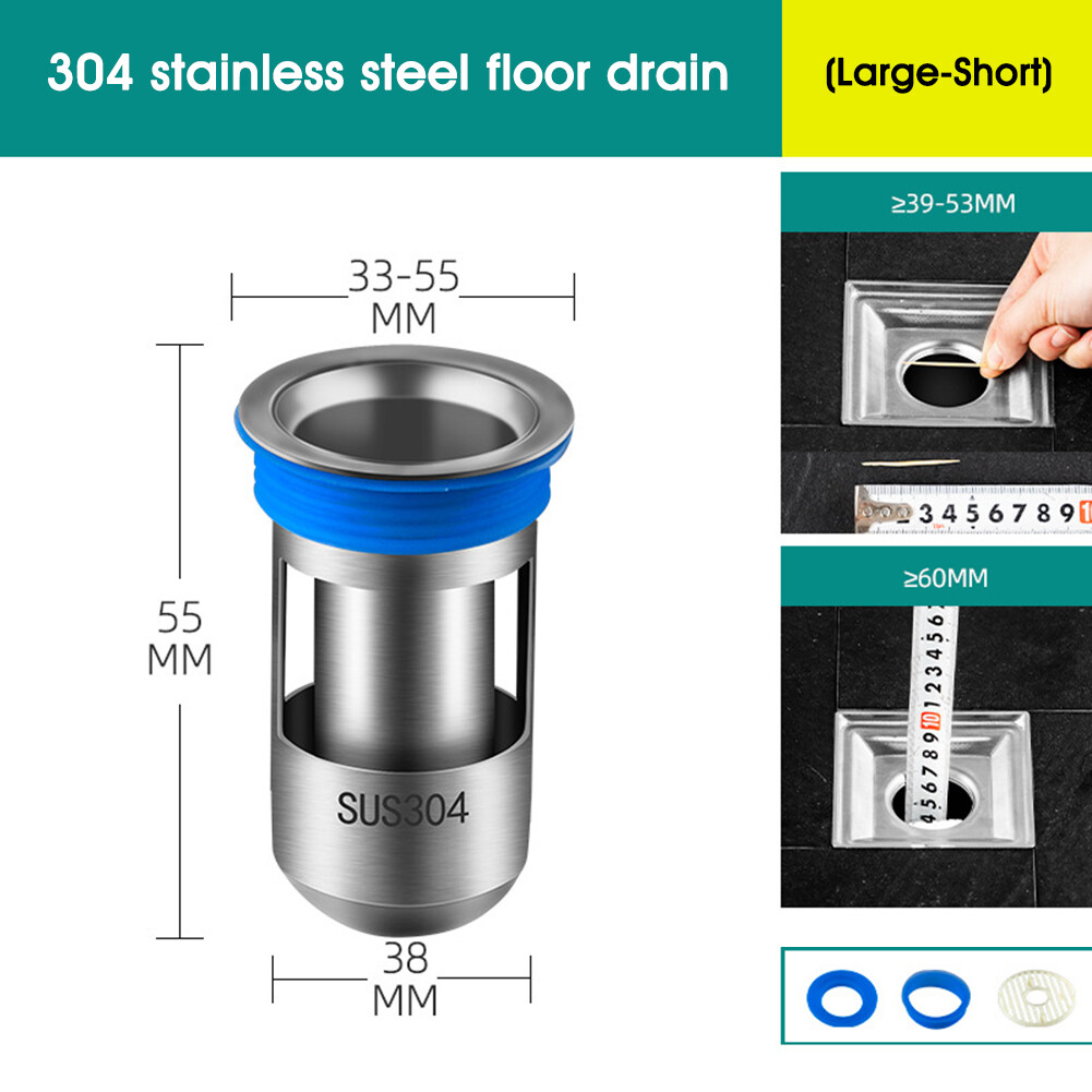 EGFloor Drain Core Anti Odor Pest Proof Stainless Steel Sewer Core Deodorant Kitchen Bathroom Drain Valve