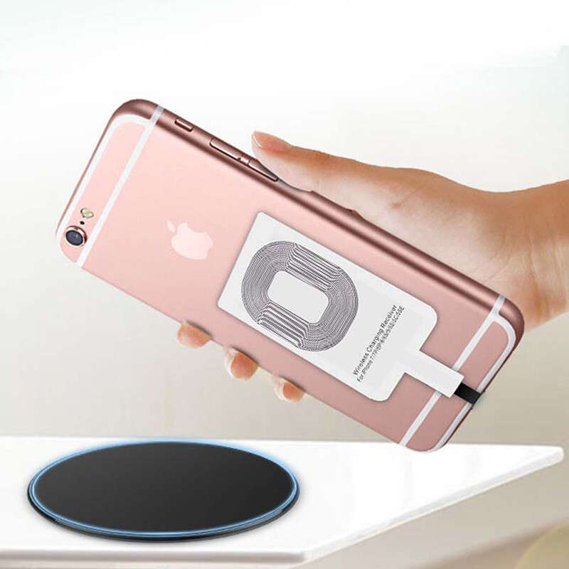 Cjing Support Micro USB Type C Qi Wireless Charger Adapter Induction Receiver Coil Pad