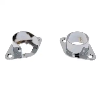 Dolity 2x Recess Bracket Curtain Rail Support Curtain Pole Bracket