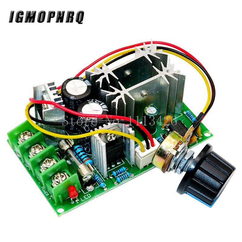 Dc 10-60v dc motor speed regulator 12v 24v 36v 48v high power drive module pwm motor speed controller 20a current regulator