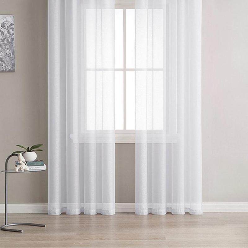 Zloyu 1 cái rèm tinh khiết Phong Cách Châu Âu mùa hè trang trí nội thất rèm cửa Cửa Sổ Phòng 140cm x 240cm