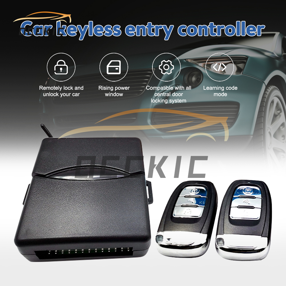 occkic Universal Car Door Lock Keyless Entry System with Trunk Release Button Remote Central Control Box Kit