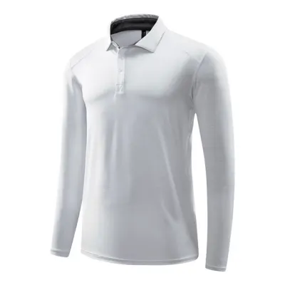 Men Fitness Long Sleeve Quick Dry Tennis Golf Shirt Bodybuilding Workout Long Top Casual Man Running Sportswear