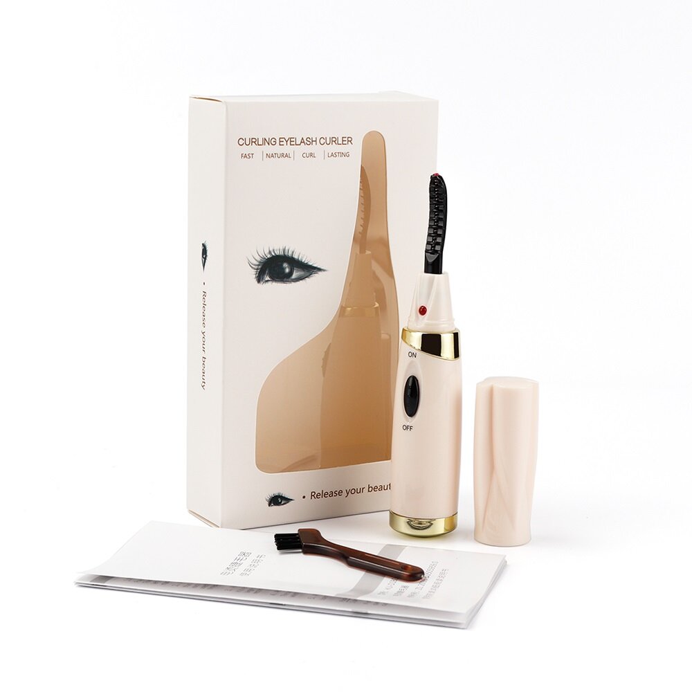 foreverlily Eyelash Curler Heating Lasting Shaping Durable Eye Beauty Makeup Tools