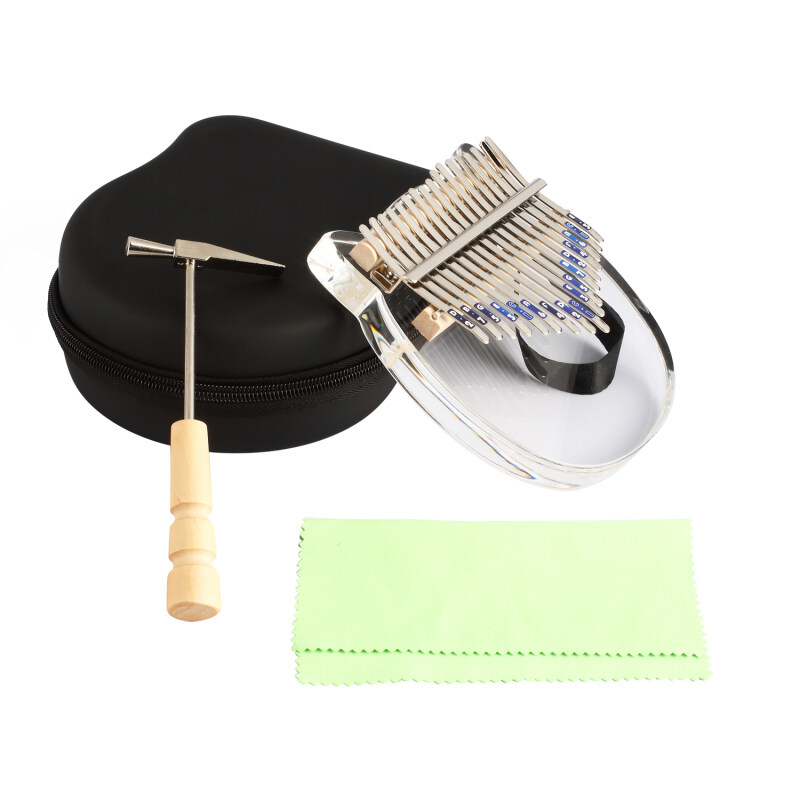 Đàn Kalimba Bằng Pha Lê 17 Phím, Đàn Kalimba Ngón Tay Cái Châu Phi Trong Suốt, Nhạc Cụ Cầm Tay Bằng Acrylic