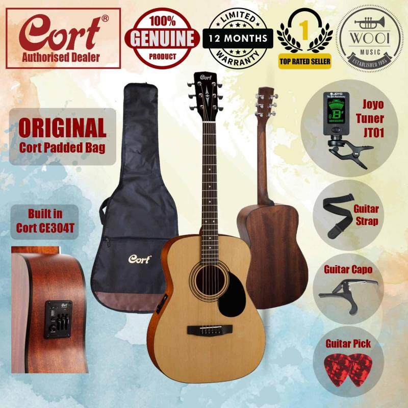 Cort AF510E Acoustic Guitar 40 (Concert) FREE Cort Bag, Joyo Tuner, Capo, Strap & Pick Malaysia