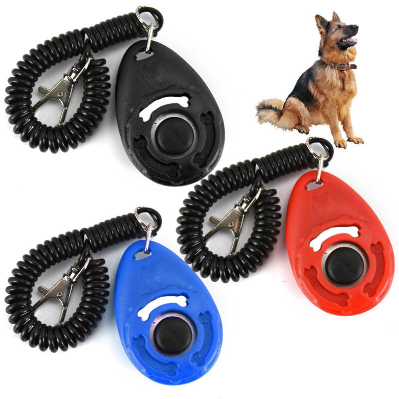 Universal Pet Chó Mèo Nút Bấm Vào Dụng Cụ Bấm Động Vật Đào Tạo Vâng Lời Trợ Thính Móc Chìa Khóa Với Có Dây Đeo Cổ Tay