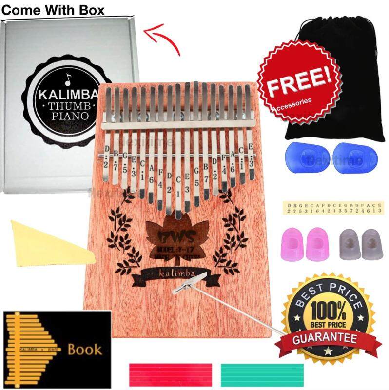 Kalimba Thumb Piano Acoustic Finger Piano Music Instrument 17 Keys Malaysia