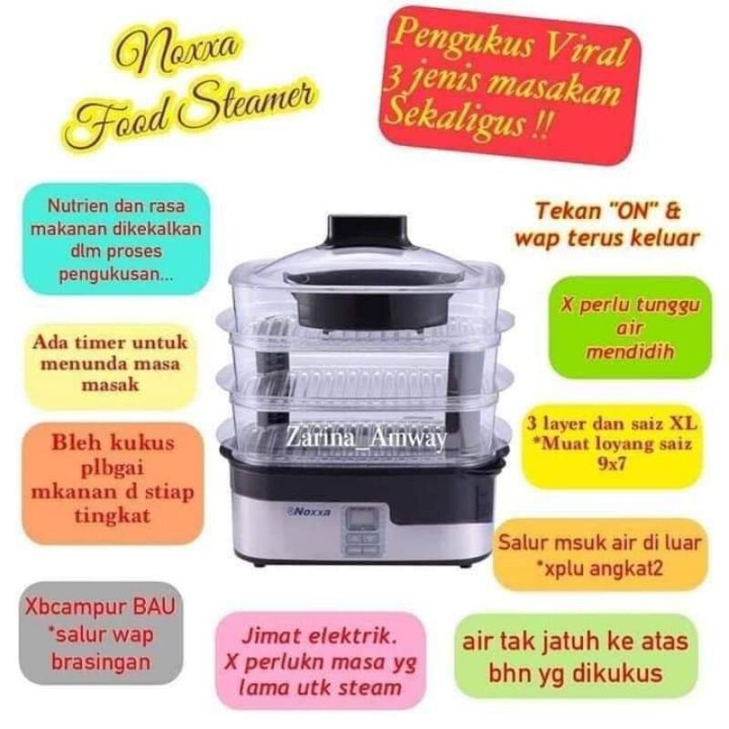 FOOD STEAMER BY NOXXA🤩Amway terbaik ️ ️ ️ Lazada