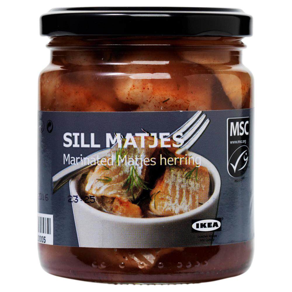 SILL MATJES Marinated Matjes Herring 250g x1 ikea Food Seafood Fish Swedish Recipe MSC Certified