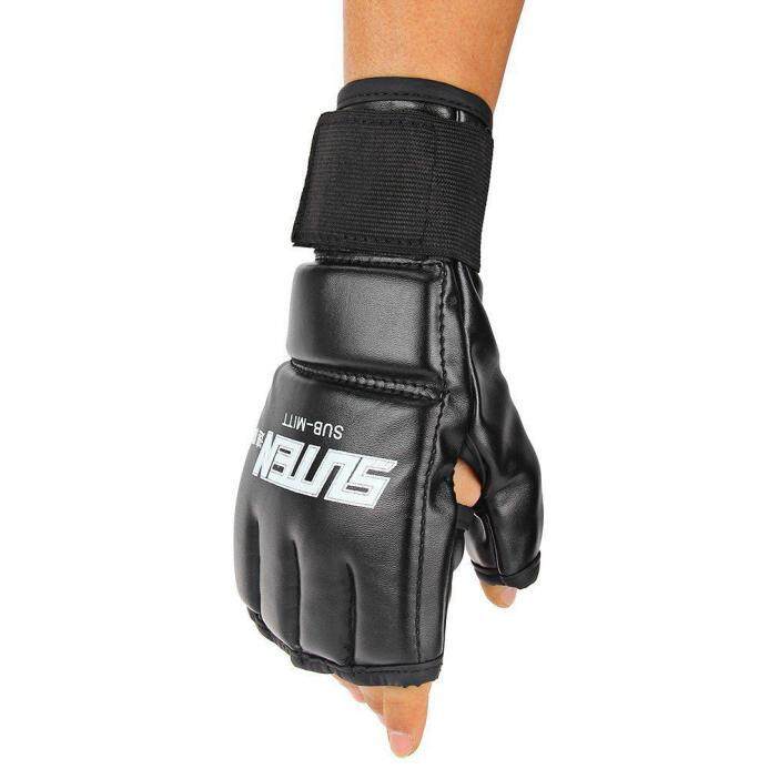 Cool MMA Muay Thai Training Gym Half Mitts Punching Bag Sparring Boxing Gloves