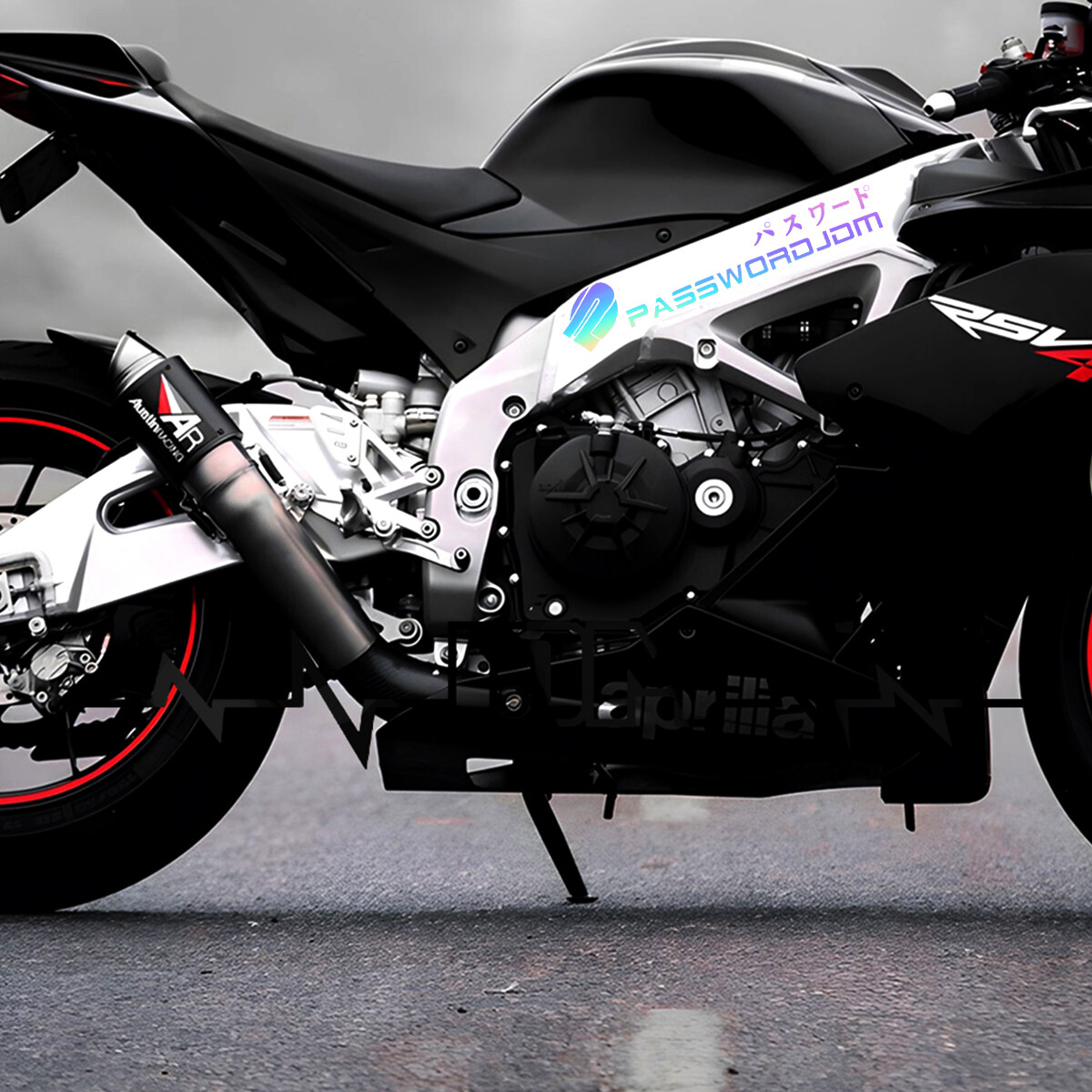 JDM Rainbow Laser Phong cách Nhật Bản Bay Shore Thời trang Thư tiếng Anh Tự động Cửa sổ phía sau Kính chắn gió Sticker Xe gắn máy Mũ bảo hiểm Sticker