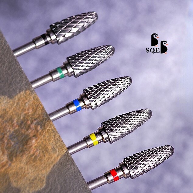 俄式钢美甲 磨头 美甲机打磨头配件 2.35mm, 钢钢甲综头 小舖 型玉米磨头 磨头 磨死皮指指甲