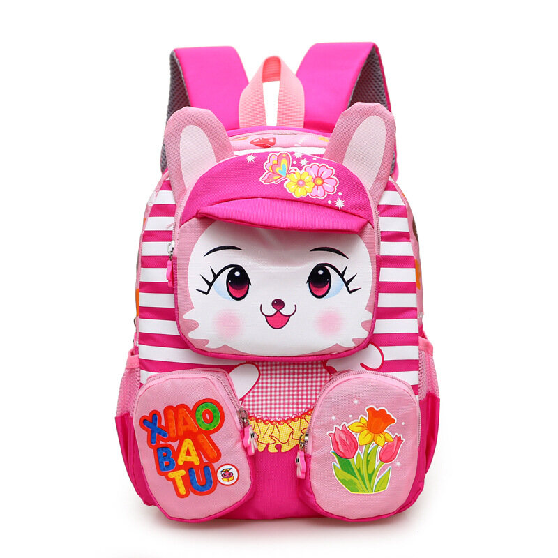YA ZHOU LONG Kindergarten Schoolbag Children's Cartoon Bags Children's Schoolbags Burden Relief Backpacks Schoolbags for Primary School Students