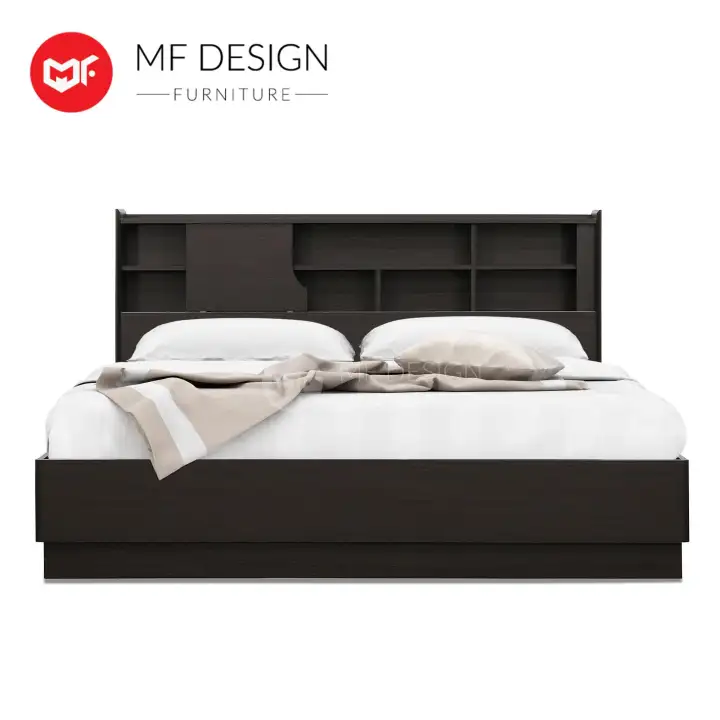 Mfd Instyle Queen Size Bed Frame Katil Kayu Hitam Lazada Mfd Instyle Queen Size Bed Frame