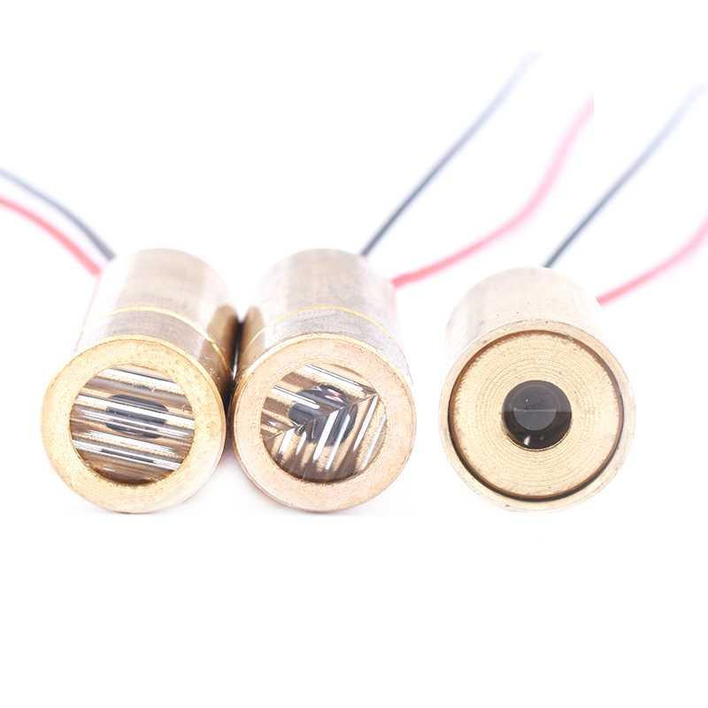 Đầu Laser 650nm 9Mm 3V 50MW Mô Đun Điốt Chéo Laser Đầu Đồng Đỏ