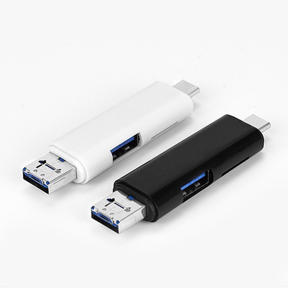 Hot bán 5 trong 1 đầu đọc thẻ đa năng loại C/USB /Micro USB/TF/Thẻ nhớ SD Đọc Bộ chuyển đổi đầu đọc thẻ OTG Phụ kiện điện thoại di động