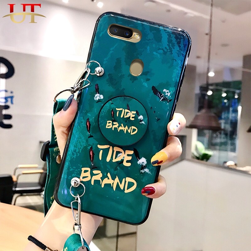 Luxury Glitter Channel Lanyard Case For Oppo A5s Oppo A7 Oppo A12 Oppo A11k Aesthetic Pattern Stand Holder Silicone Phone Case For Girls Lazada Ph