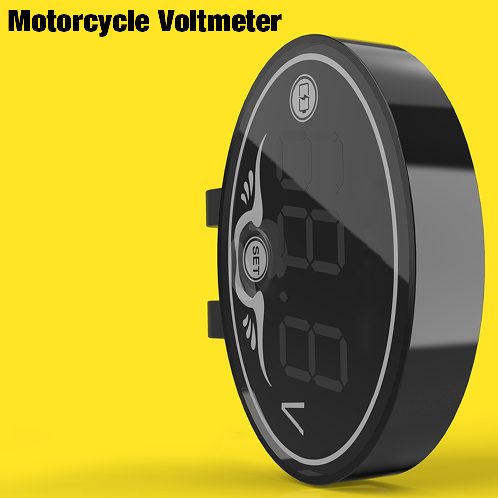 JaneDream Green-Digital LED Voltmeter Voltage Panel Meter DC 9V to 24V For Motorcycle Accessories