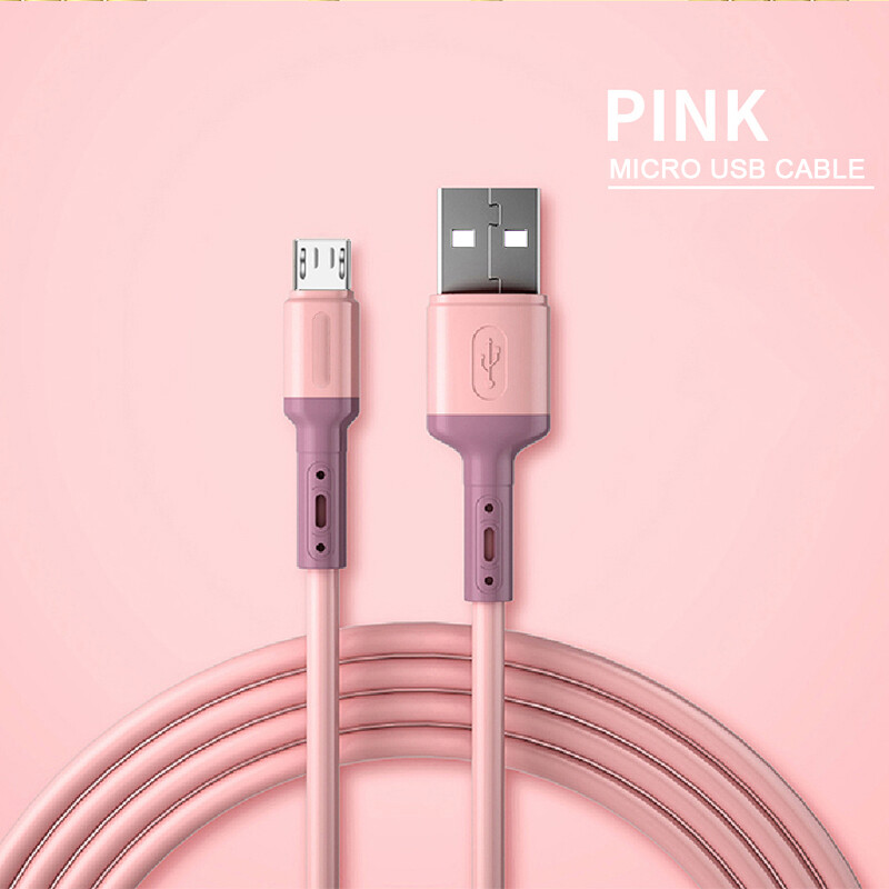 VAORLO 3A Liquid Silicone Charging Cable Fast Charge Data Cable for Xiaomi Huawei OPPO i phone Samsung Support data transmission
