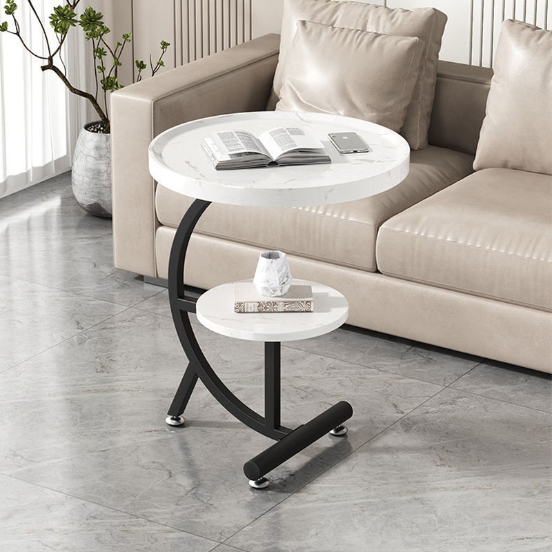Small table next to the sofa, living room home small coffee table, mini balcony, small round table, simple corner table, bedroom bedside table